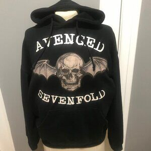 Y2K Avenged Sevenfold Hoodie LARGE Nu Metal Korn Slipknot